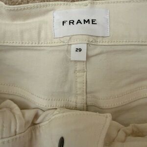 Frame jeans Ali High Rise Cigarette in ivory